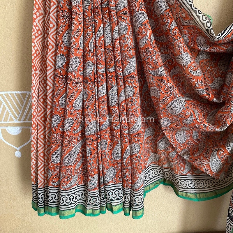  Chanderi Silk Printed Saree