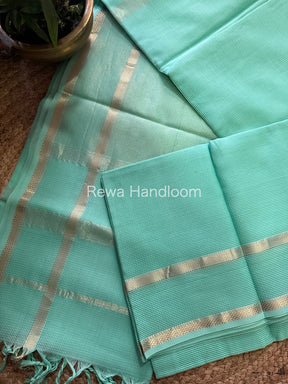 Maheshwari 75 Silk Sea green  Saree-MCS012