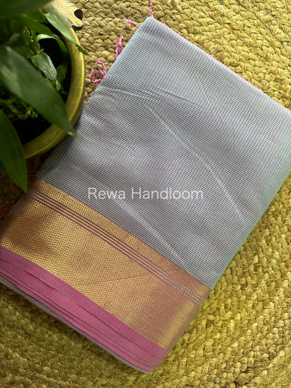 Maheshwari Self Checks Saree 