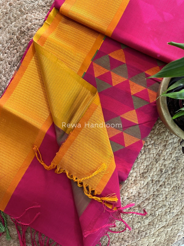 Maheshwari Heavy Pallu Saree
