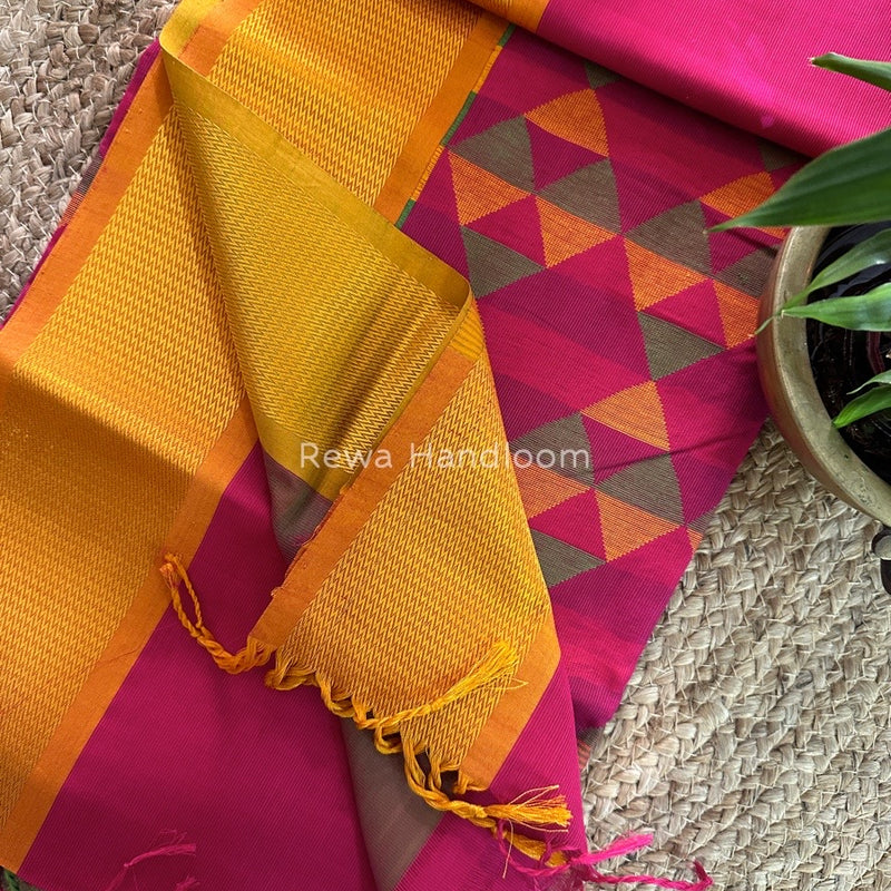 Maheshwari Heavy Pallu Saree