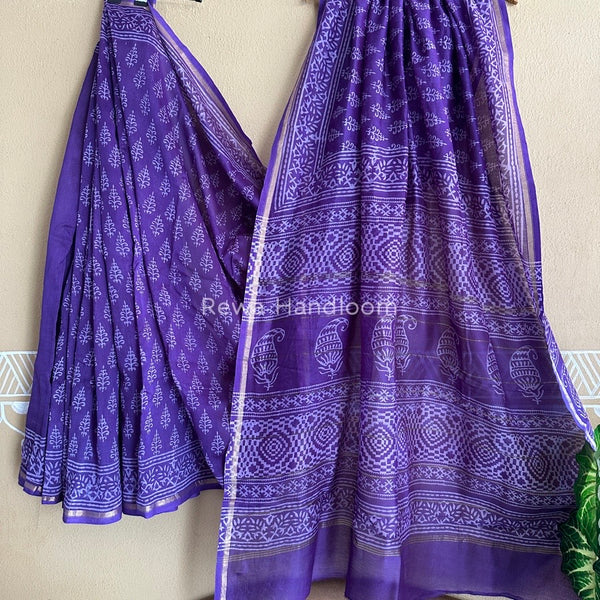  Chanderi Silk Printed Saree