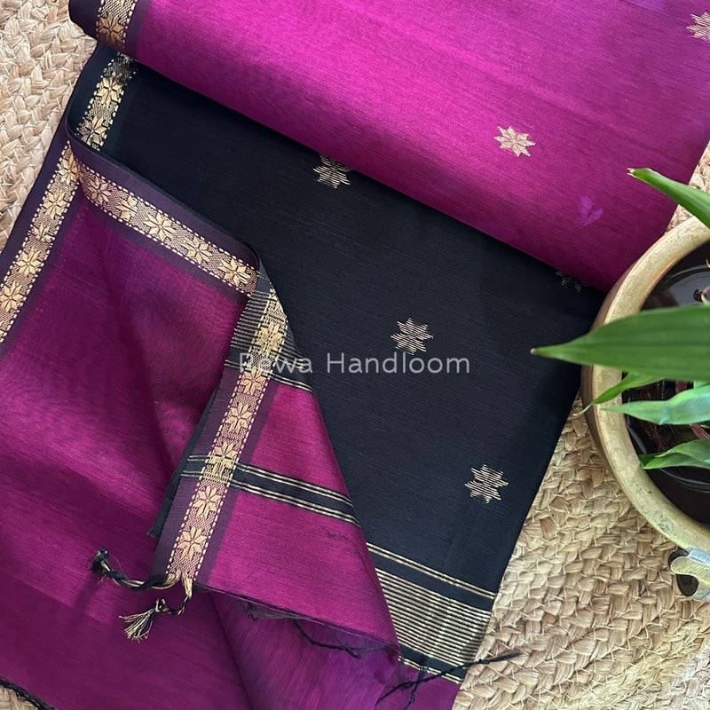  Zari Butti Maheshwari Saree