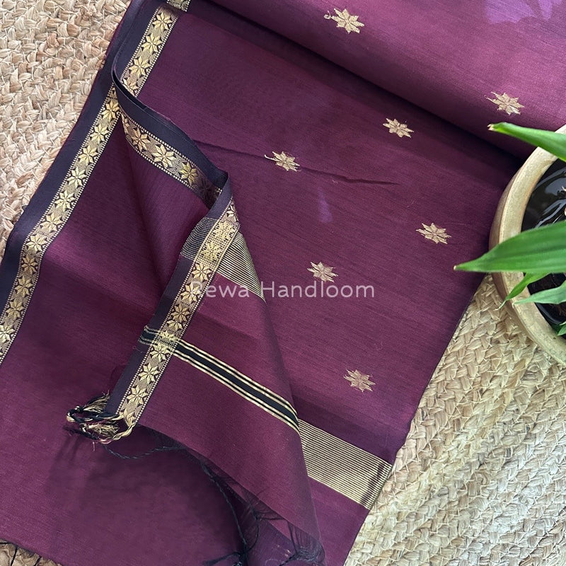  Zari Butti Maheshwari Saree