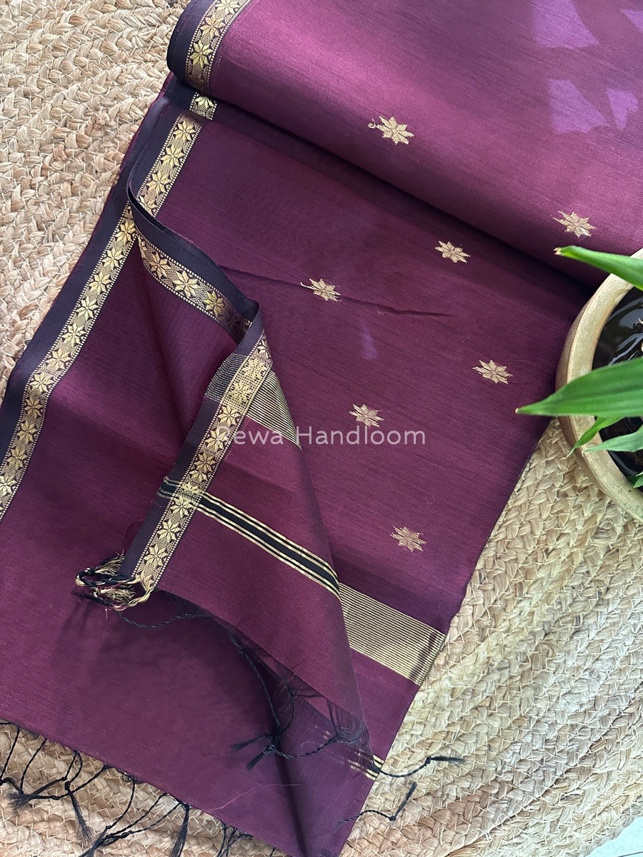  Zari Butti Maheshwari Saree