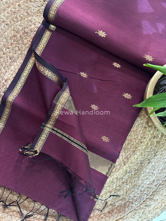  Zari Butti Maheshwari Saree