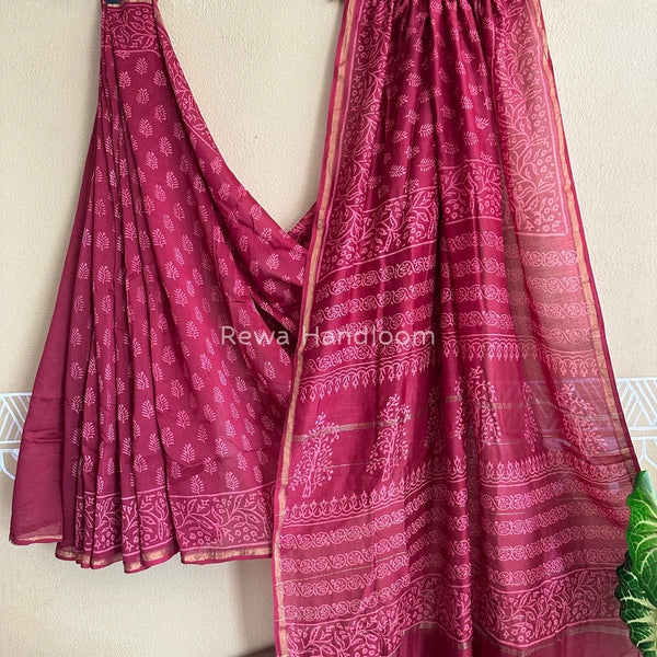  Chanderi Silk Printed Saree
