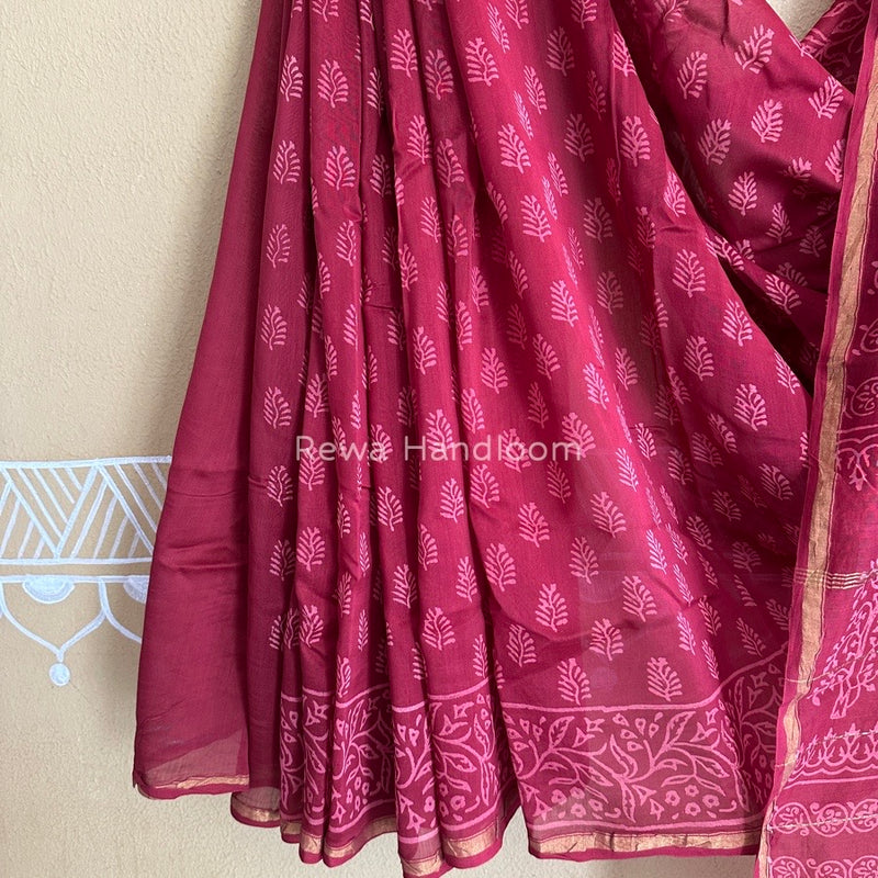  Chanderi Silk Printed Saree