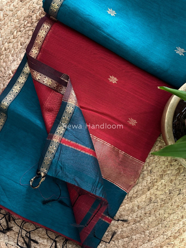  Zari Butti Maheshwari Saree