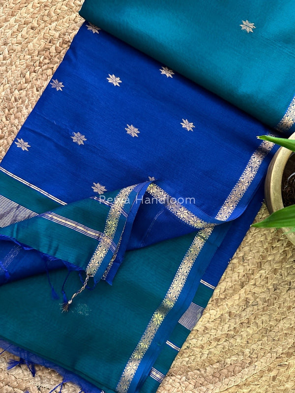  Zari Butti Maheshwari Saree