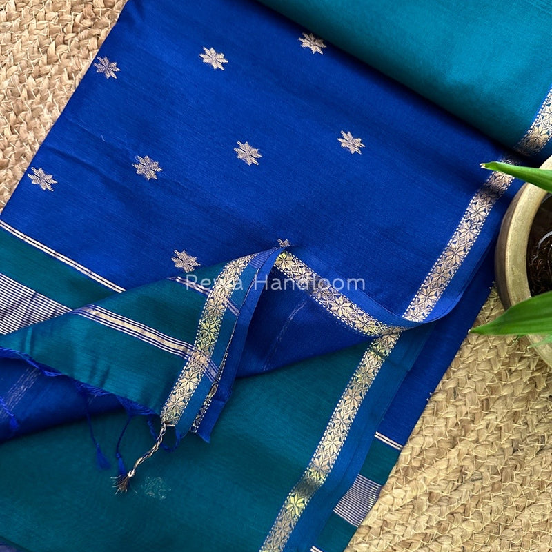  Zari Butti Maheshwari Saree