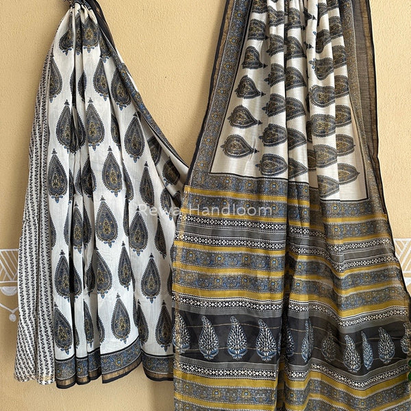 Chanderi Silk Printed Saree