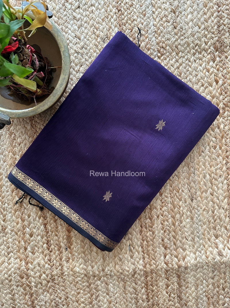 Violet Star Butti Maheshwari Saree SSB078