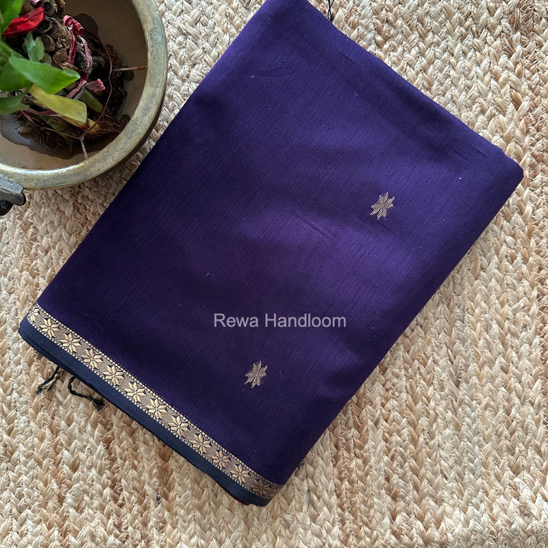 Violet Star Butti Maheshwari Saree SSB078