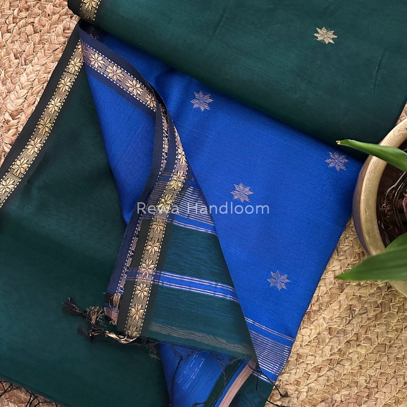  Zari Butti Maheshwari Saree