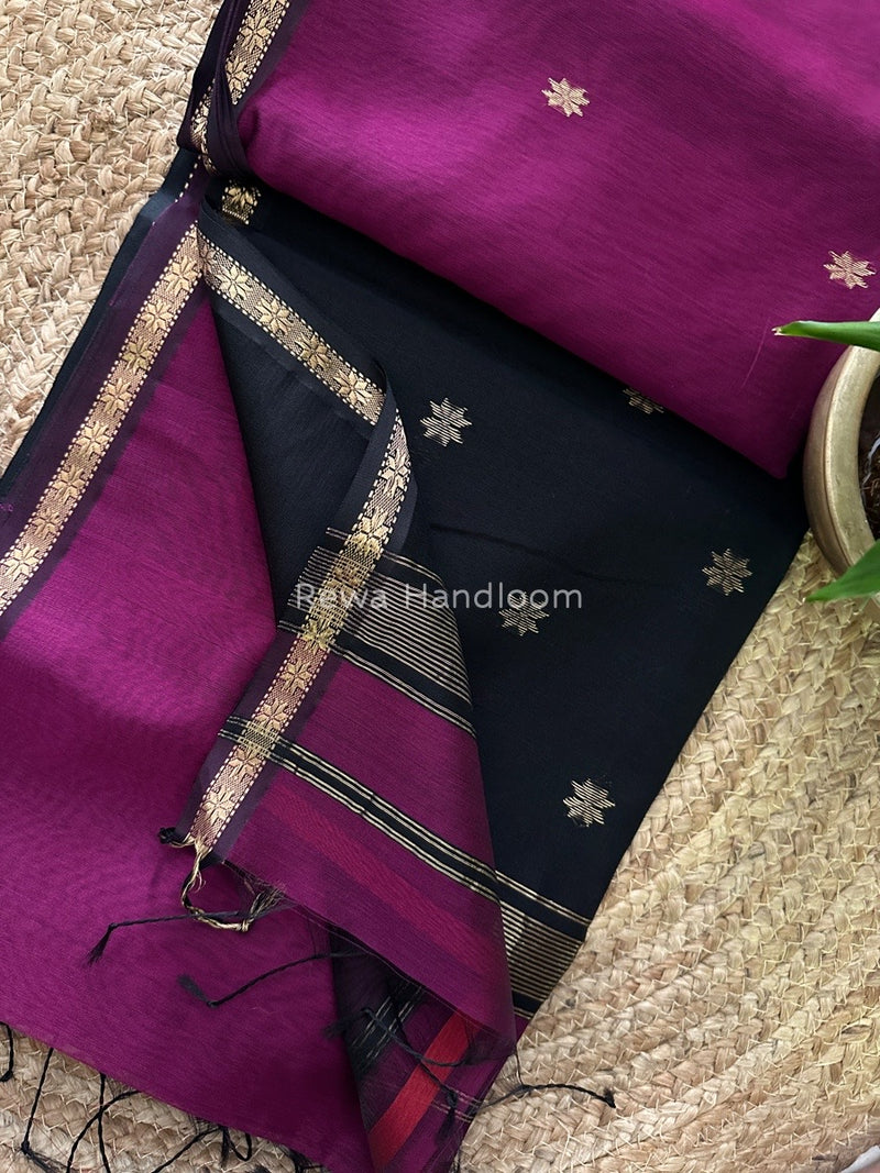  Zari Butti Maheshwari Saree