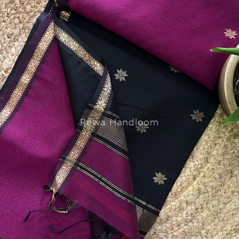  Zari Butti Maheshwari Saree