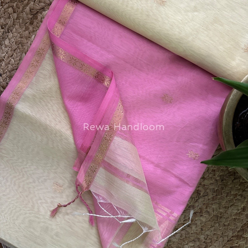  Zari Butti Maheshwari Saree