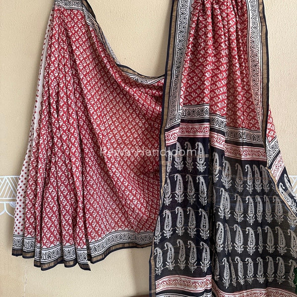  Chanderi Silk Printed Saree