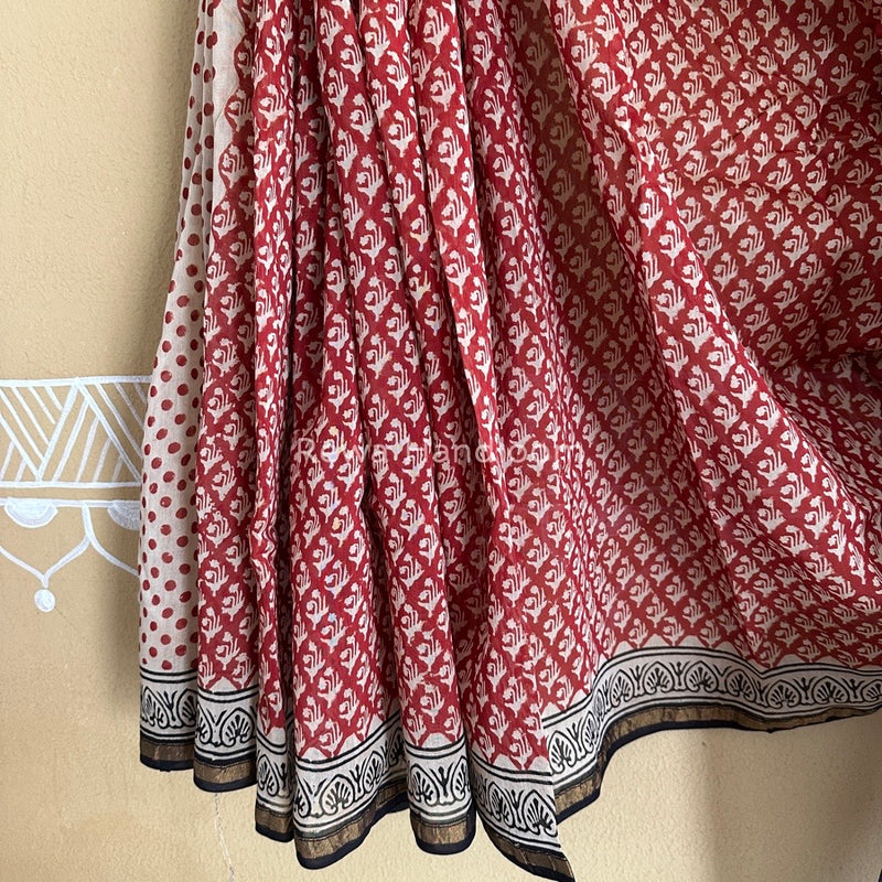  Chanderi Silk Printed Saree