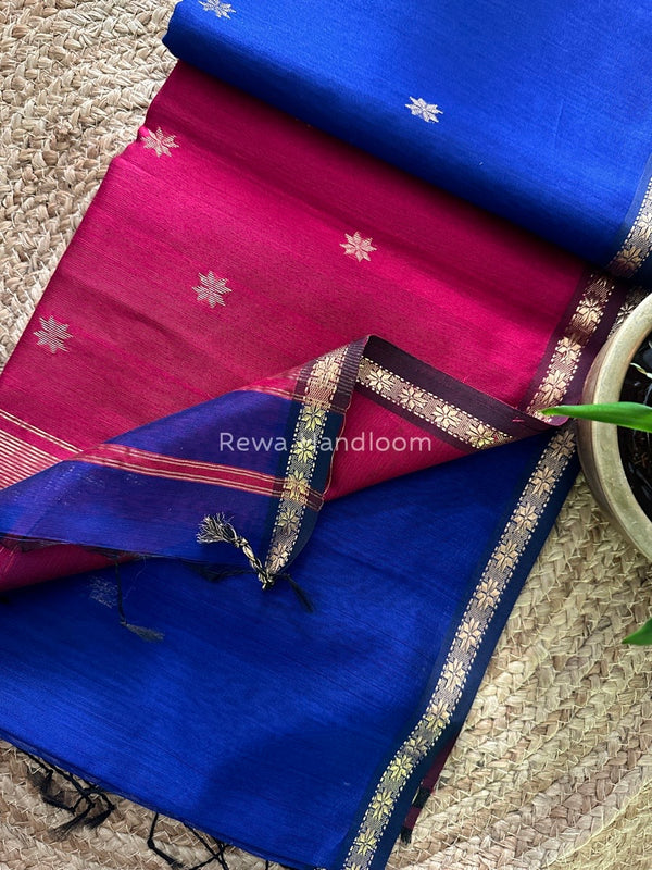  Zari Butti Maheshwari Saree