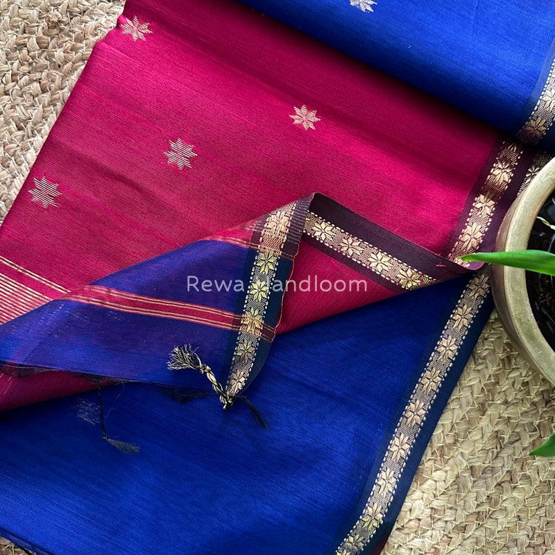  Zari Butti Maheshwari Saree