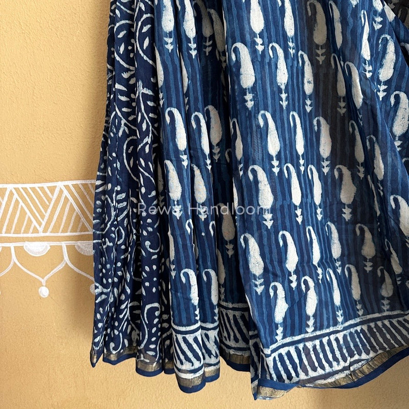  Chanderi Silk Printed Saree