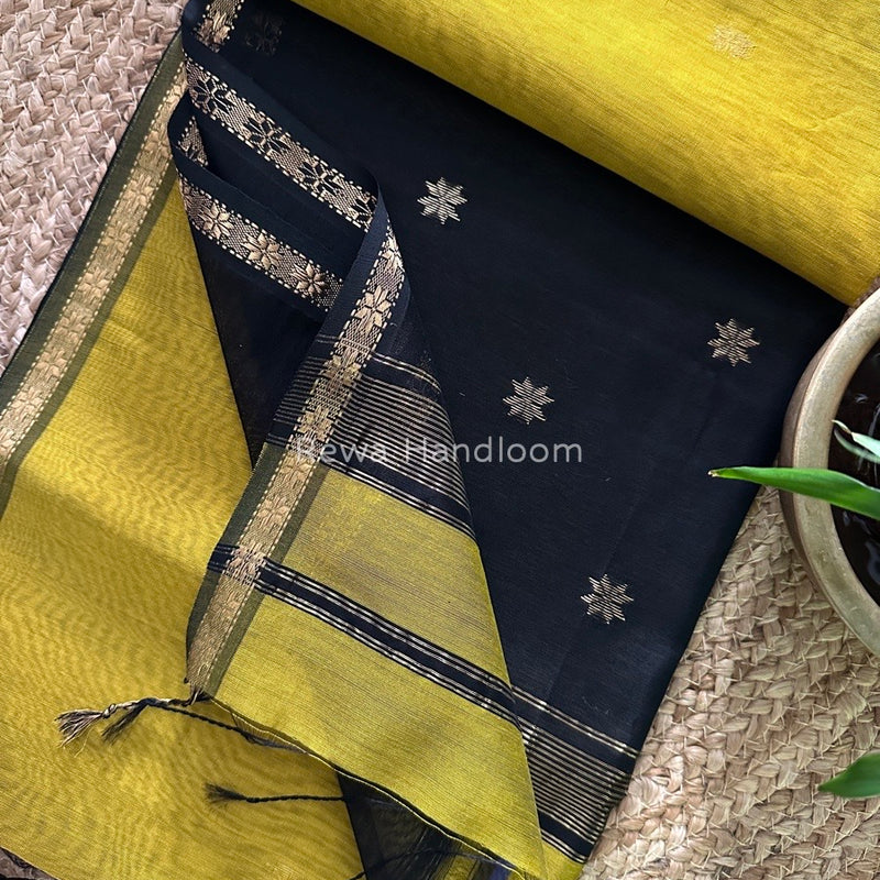  Zari Butti Maheshwari Saree