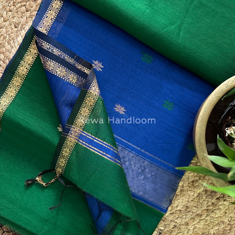  Zari Butti Maheshwari Saree