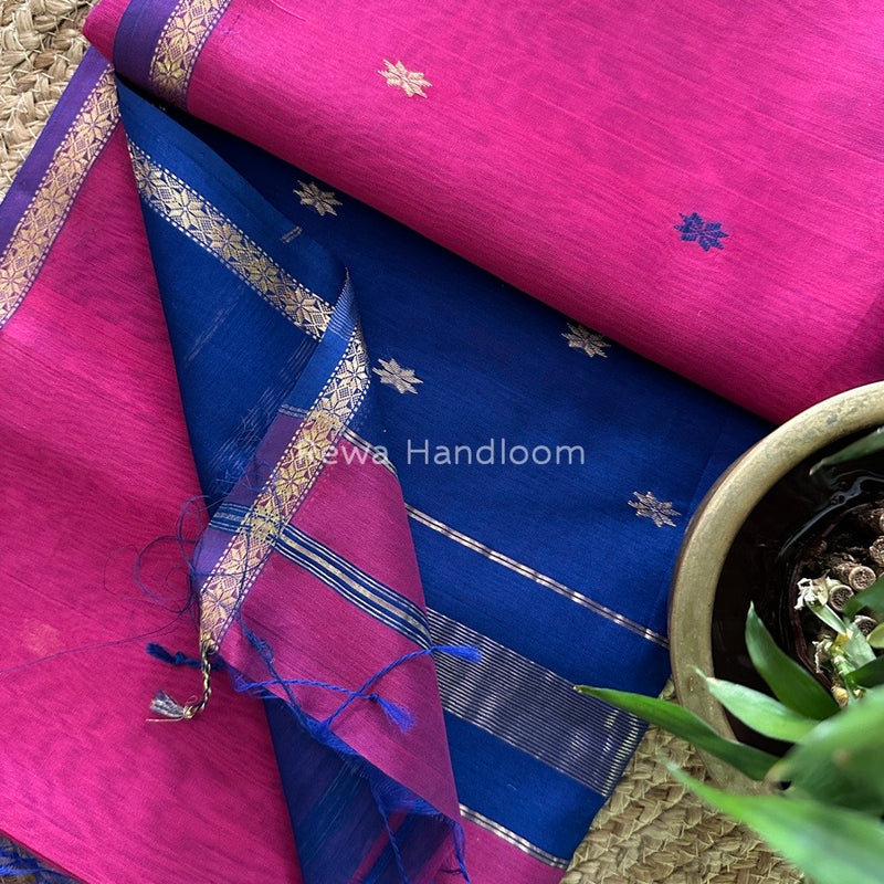  Zari Butti Maheshwari Saree