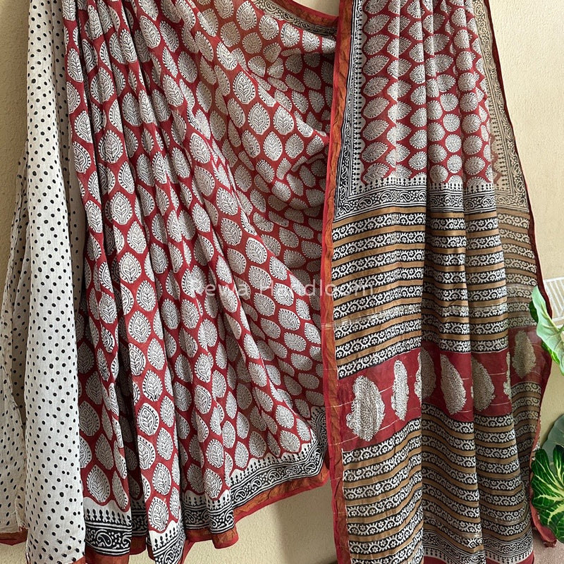  Chanderi Silk Printed Saree