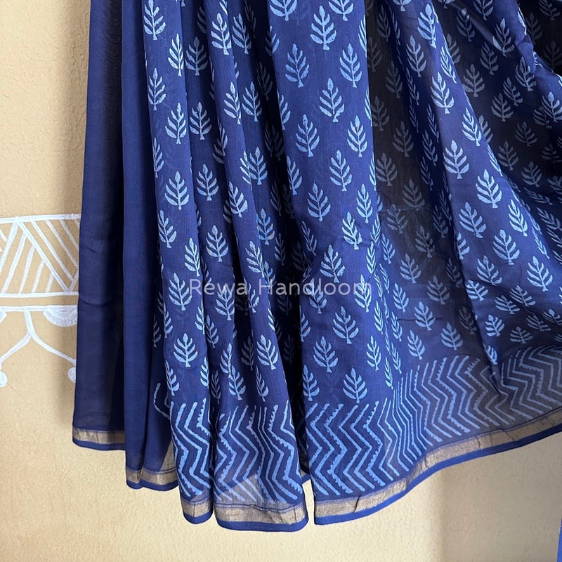  Chanderi Silk Printed Saree