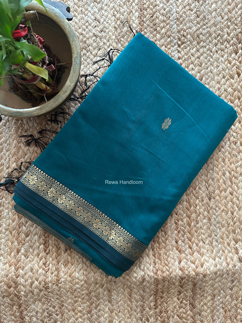 Maheshwari Rama Green Aami Butti Saree SBT00125