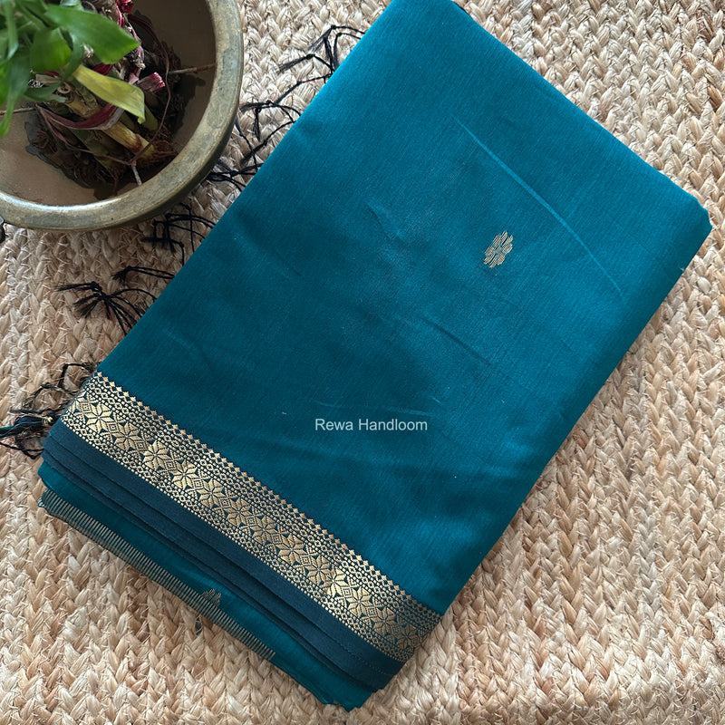 Maheshwari Rama Green Aami Butti Saree SBT00125