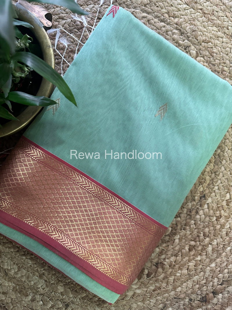  Zari Butti ~ Maheshwari Saree