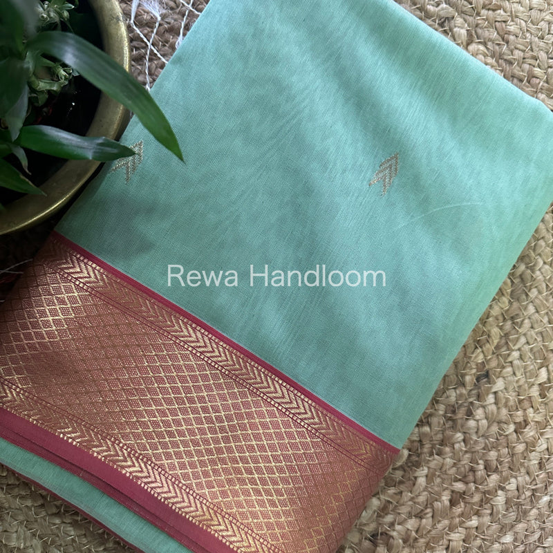  Zari Butti ~ Maheshwari Saree