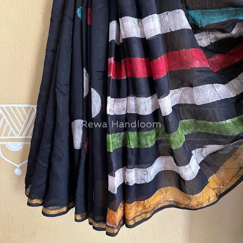  Chanderi Silk Printed Saree