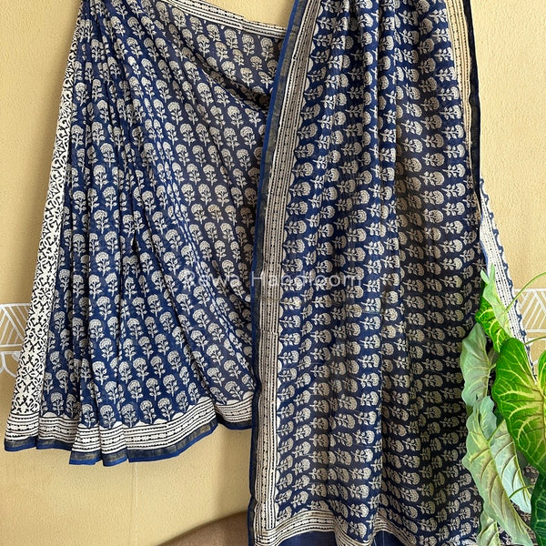  Chanderi Silk Printed Saree