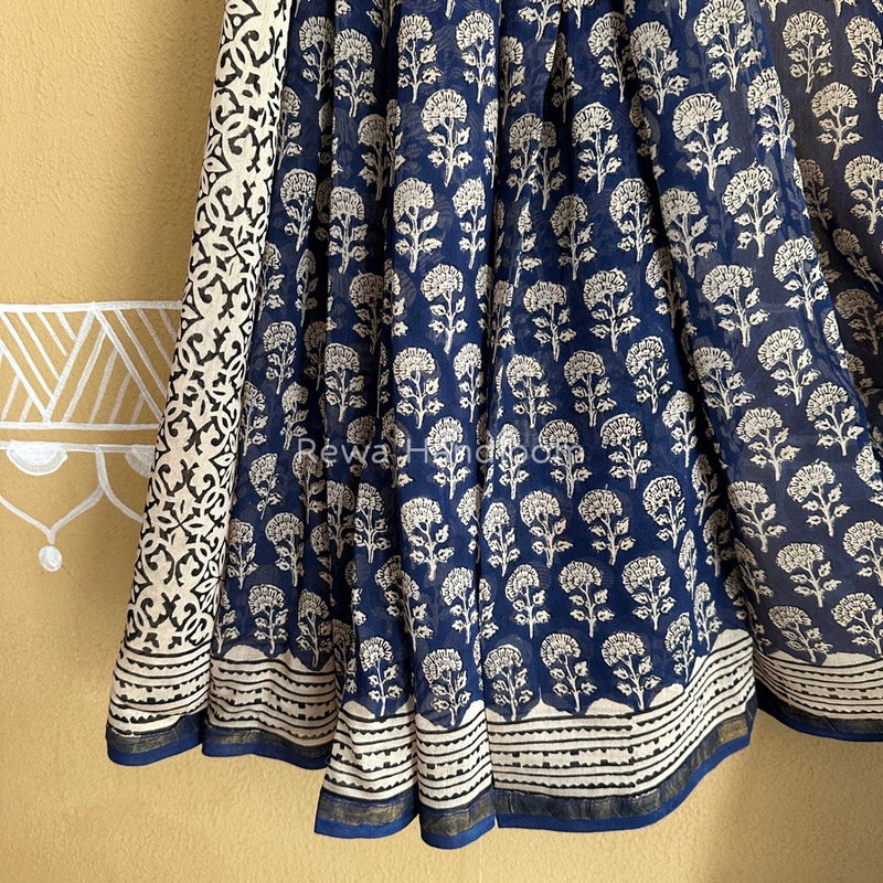  Chanderi Silk Printed Saree