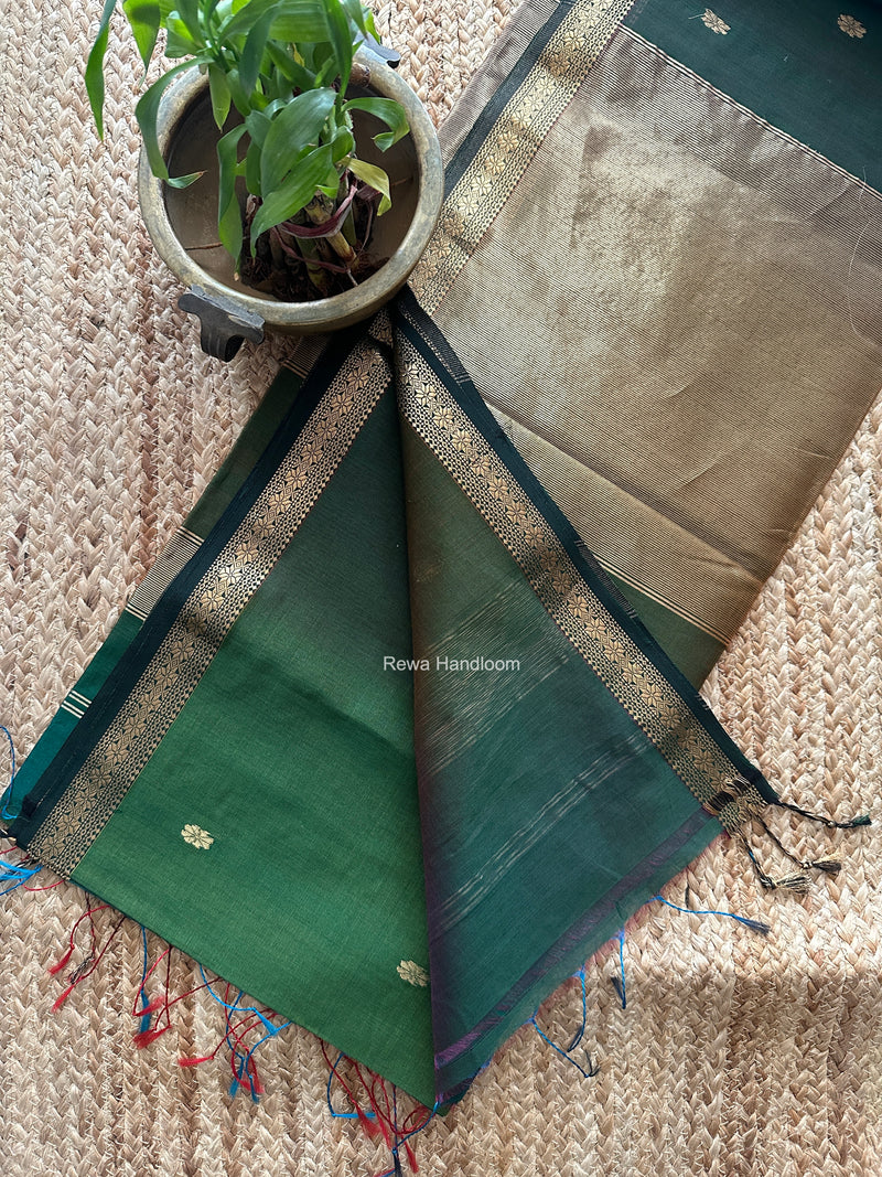 Maheshwari Green Aami Butti Saree SBT00127