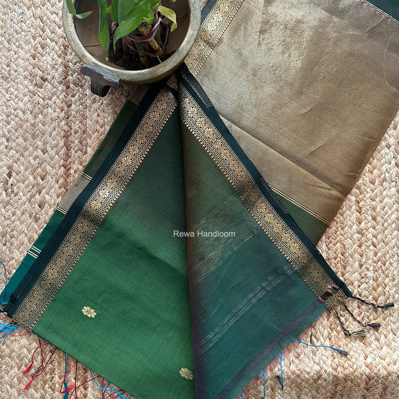 Maheshwari Green Aami Butti Saree SBT00127