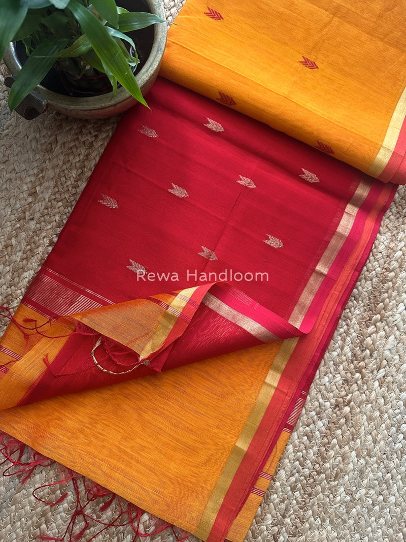 Zari Butti Maheshwari Saree 
