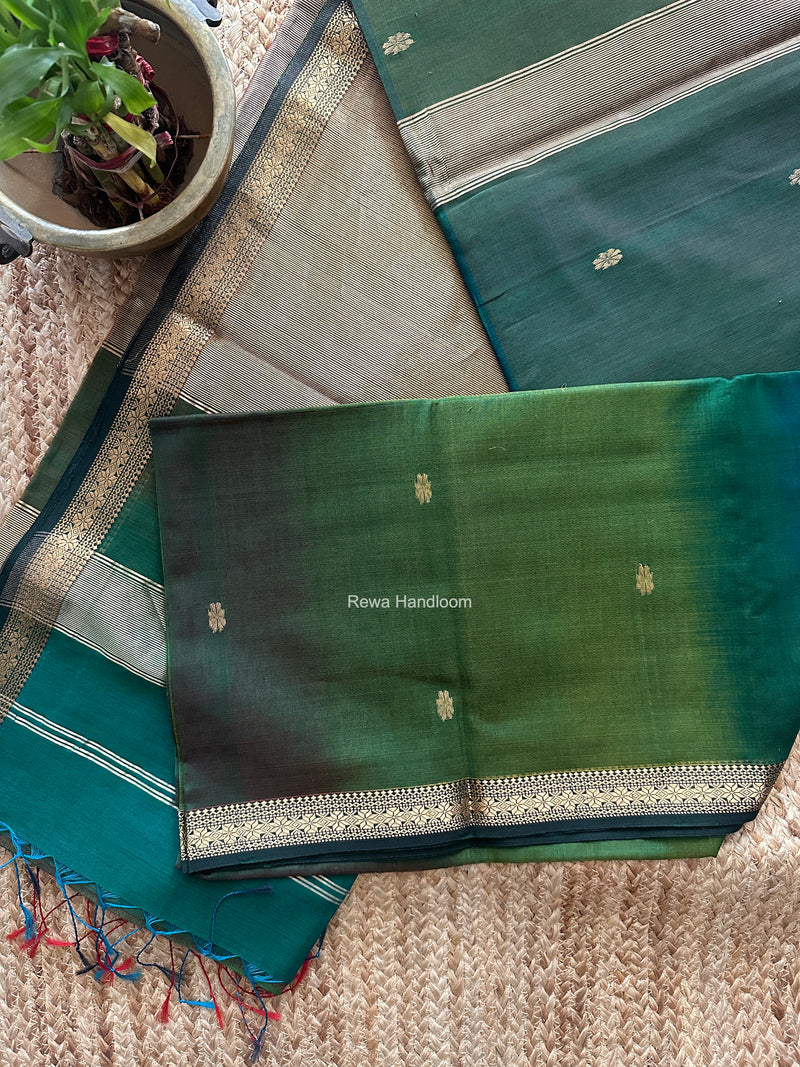 Maheshwari Green Aami Butti Saree SBT00127