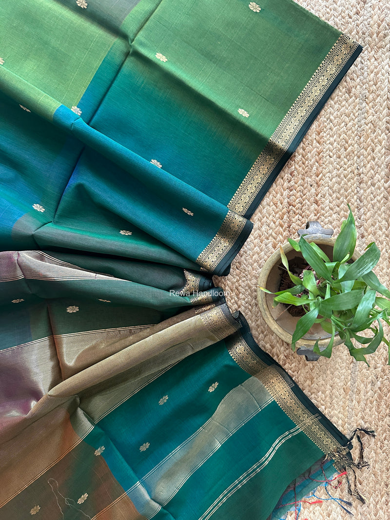 Maheshwari Green Aami Butti Saree SBT00127