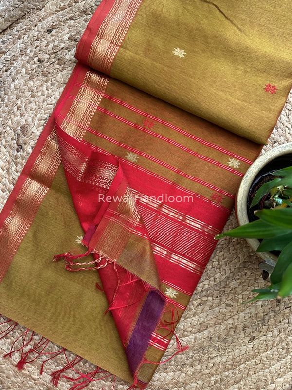 Maheshwari Zari Butti Saree