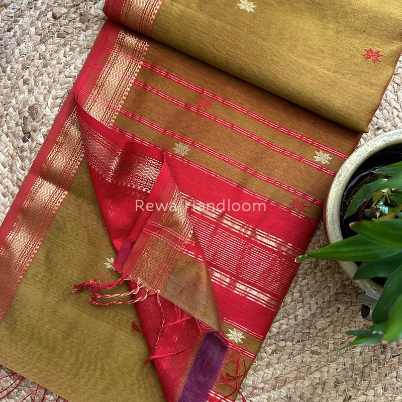 Maheshwari Zari Butti Saree