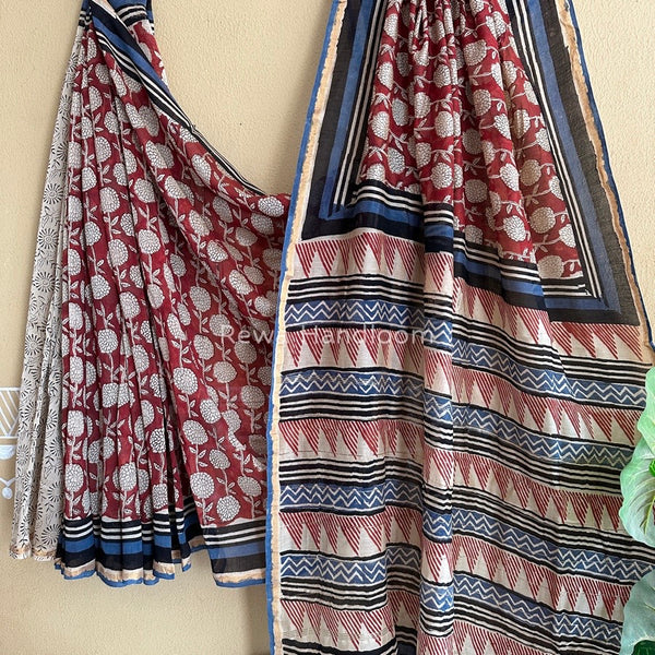  Chanderi Silk Printed Saree