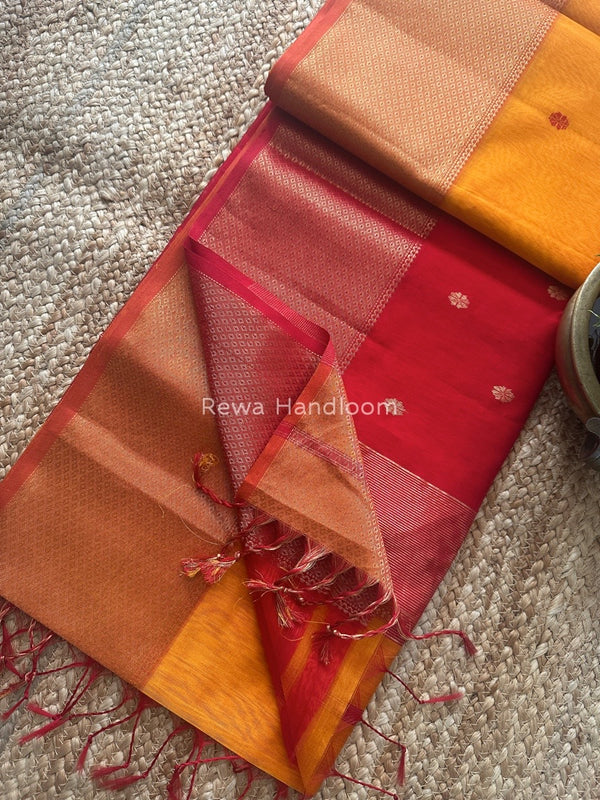 Maheshwari Zari Skirt Butti Saree