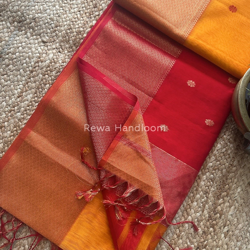 Maheshwari Zari Skirt Butti Saree