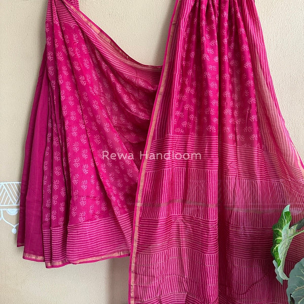  Chanderi Silk Printed Saree